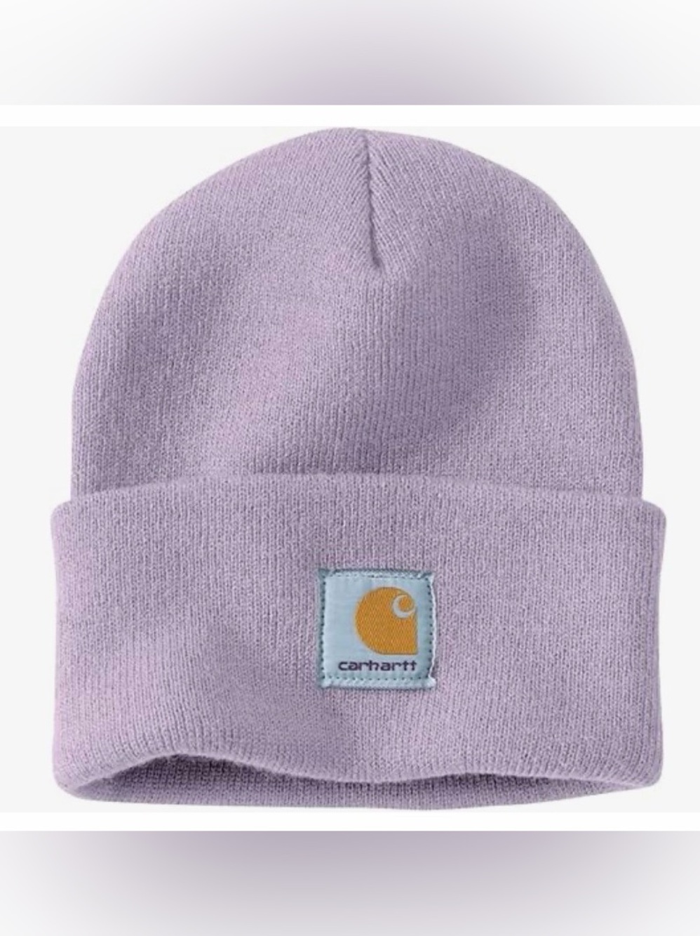 Carhartt Lilac Knit Cuffed Beanie Hat | Dusk Purple